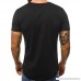 Summer Mens Fashion Casual Solid Color Round Neck Classic Print Short Sleeve Tops Black B07PSJY9YH